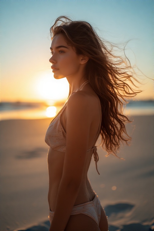 Girls at beach - 3