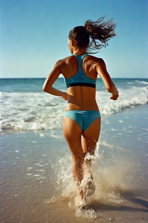 Running on the beach - 3