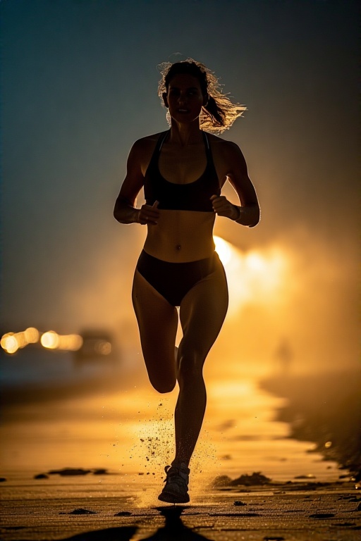Running on the beach - 4
