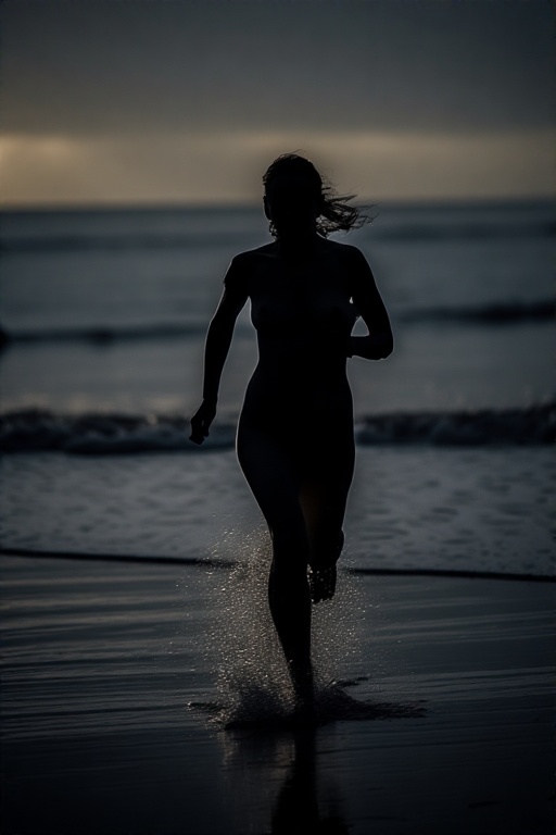 Running on the beach - 5